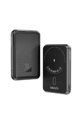 shaza 5.000 Mah Magsafe 15w Taşınabilir Şarj Cihazı Powerbank Siyah