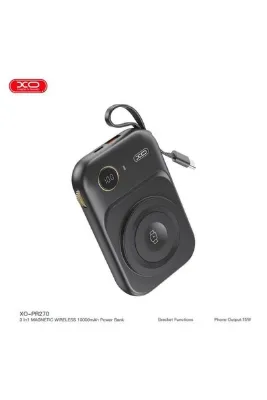 Xo 22.5W MagSafe Uyumlu Kablosuz Şarj Özellikli Dahili Type-C Kablolu 10.000mAh Powerbank