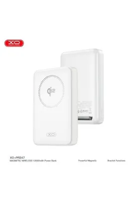 Xo PR247 10000mAh Qi2 Sertifikalı MagSafe Powerbank – 30W PD USB-C Çıkışlı Standlı Kablosuz Şarj