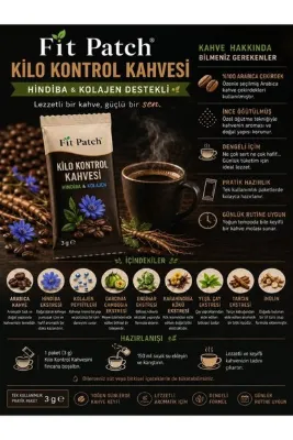 fit patch HİNDİBA VE KOLAJEN DESTEKLİ DETOX ETKİLİ GRANÜL KAHVE