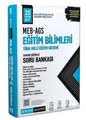 2027 MEB - AGS Eğitim Bilimleri ve Türk Milli Eğitim Sistemi Soru Bankası