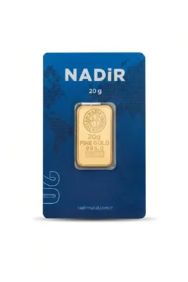 Topaloğlu 20 Gram Nadir Altın 24 Ayar Külçe Altın