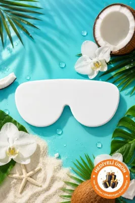 Pureloop Orijinal Çantada Yer Kaplamayan Süper Esnek Katlanabilir Güneş Gözlüğü ve Numaralı Gözlük İçin Taşıma Koruma Saklama Kutusu Çizilmelere Karşı Koruyucu Premium Silikon Gözlük Kılıfı - Optik Beyaz