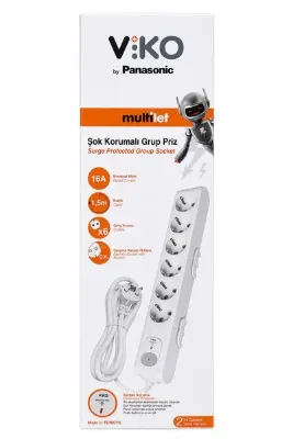 Viko by Panasonic şok korumalı grup priz