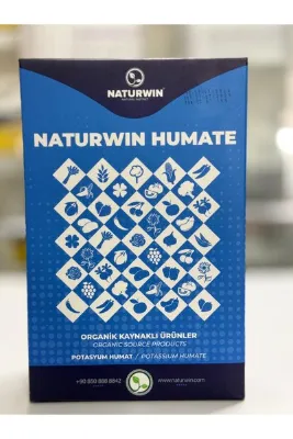 Naturwin Humate Potasyum Humat Kaynaklı İthal Toz Hümik Fülvik Asit Organik Köklendirici Gübre 1 KG
