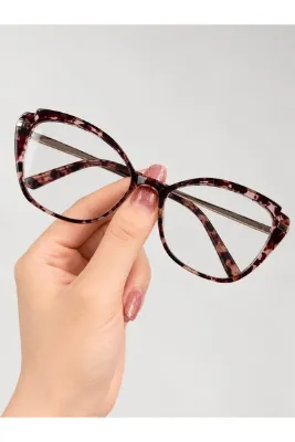 LOOKUP NEW Tyler 55 Ekartman Unisex Kadın Erkek Leopar Mavi Işık Korumalı Blue Block Yeni Sezon Gözlük
