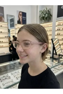 MERISU Toz Pembe Krem Geçişli Şeffaf Unisex Gözlük – Optik Cam Değişimine Uygun 46 ☐ 16 - 120