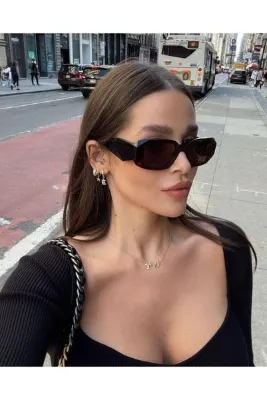 MACERATİ Unisex Vintage Jenner's Güneş Gözlüğü Siyah