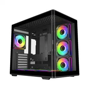 COOLER MASTER ELITE 600 CURVE TG 7x120mm ARGB ATX SİYAH KASA