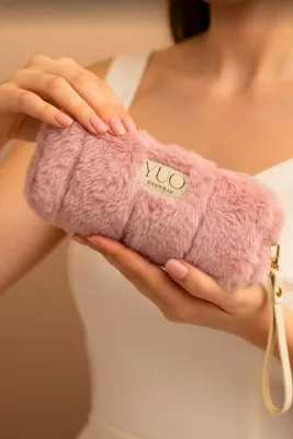 yuoeyewear YUO Pudra Peluş Çok Amaçlı Kılıf – Gözlük, Kalemlik, Makyaj Çantası, Mini Clutch