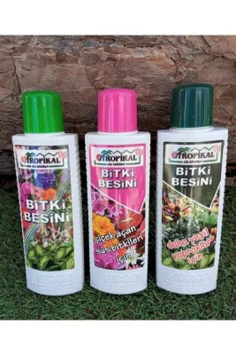 KL HOME Bitki Besini 3'lü Set Genel Bitki Besini Çiçek Açtıran Yeşil Yapraklı Bitki Vitamini Gübre