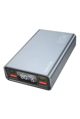 Borofone 15000mAh 65W USB-C Input ve Output Digital Ekranlı Powerbank iPhone ile Uyumlu Şarj Gösterli BJ40