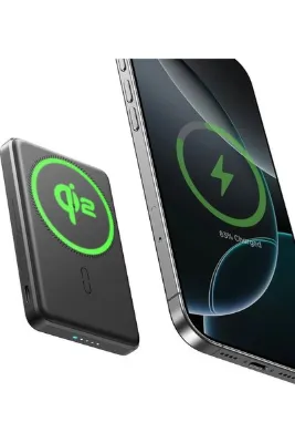ESR Qi2 Taşınabilir Şarj Cihazı Magslim Power Bank 5000 Mah - Siyah