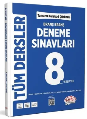 8.Sınıf Tüm Dersler Branş Branş Tamamı Çözümlü Deneme Sınavları