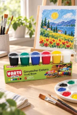 Kids Like Varte 25 ML Ana Renkler 6'lı Guaj Boya