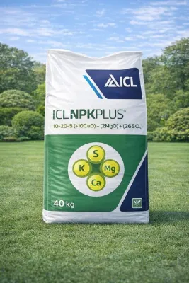 ICL NPKpluS 10-20-5+10CaO+2MgO +26SO3 Kontrollü Yavaş Salınımlı Çim Ve Bitki Gübresi 40 KG