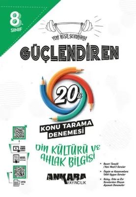 8. Sınıf Din Kültürü ve Ahlak Bilgisi Güçlendiren 20'li Konu Tarama Denemesi