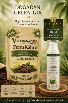viteranatura Kolajen & L'carnitine Ekstratlı Form Kahve Detoks 100 gr & Alovera su bazlı jel 50 ml