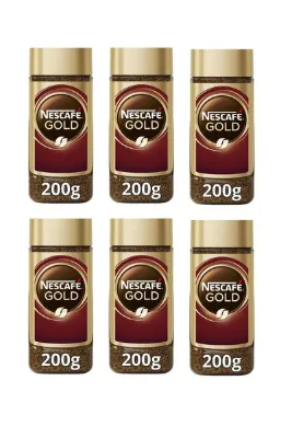 Nescafe Gold Kahve Cam 200 Gr X 6 Adet
