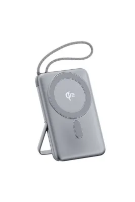 Juo 10000mAh Magsafe 15W Qi2 Sertifikalı Powerbank 22.5 Type-C Kablolu Standlı Taşınabilir Kablosuz