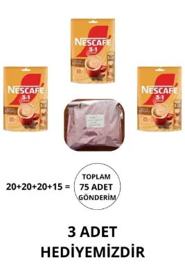 Nescafe Nestle 3'ü 1 Arada Sütlü Köpüklü 72'li 17,4gr