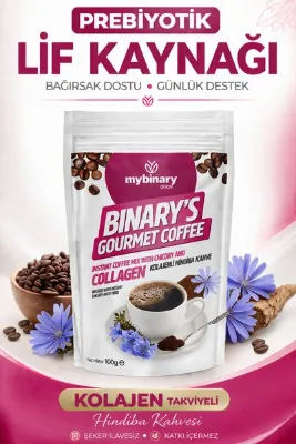 zinderm Gourmet Kolajenli Hindiba Kahvesi 100g | Prebiyotik Lif Kaynağı, Şeker İlavesiz, Katkısız