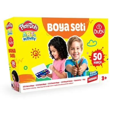Playdoh-Bubu Kırtasiye Seti 50 Parça