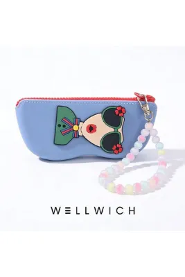 wellwich Silikon Kalemlik ve Gözlük Kılıfı Çok Amaçlı Fermuarlı Organizer Mavi Renk