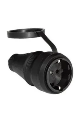 NisaLuce 1x16a Kauçuk Topraklı Dişi Fiş ( Monofaze ) 220v