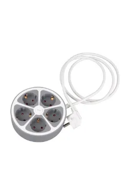nelerbulurum YÜKSEK KALİTELİ 5'Lİ AÇMA KAPAMA TUŞLU AKIM VE ÇOCUK KORUMALI 1.5METRE GRUP PRİZ 3680 Watt 16 AMPER