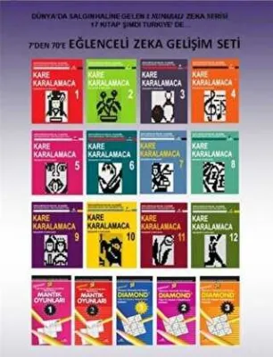 7’den 70’e Eğlenceli Zeka Gelişimi Seti 17 Kitap Takım