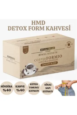 HÜLYA CEYLAN HMD BİTKİSEL KOZMETİK Hindiba Kahvesi Detox Diyet Form Cafe 1 Aylık Kullanım 30x3gr