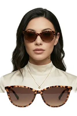 QnQ CAT EYE LEOPAR KADIN GÜNEŞ GÖZLÜĞÜ EN TREND MODEL