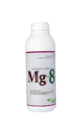 Pozitif Gübre Mg-8 Magnezyumlu Gübre Magnezyum Eksikliğinde Sıvı Gübre 1 Litre