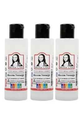Artlantis Resim Verniği 70 ml Su Bazlı 3 Adet Resim Parlatıcı Vernik 70 ml Hobi Sanat Elişi Akrilik Guaj Boya