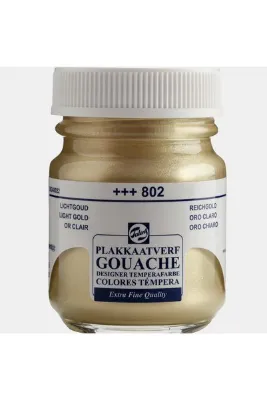 Talens Guaj Boya 16 ML Light Gold (Parlak Altın)(10 adet ) 802