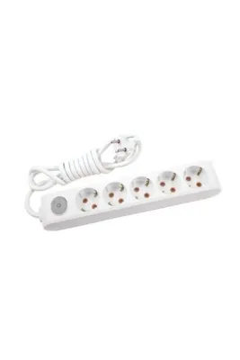 VİKO Emiray Multi-let 5'li Anahtarlı Topraklı Ç.k. Grup Priz - 3 Metre 90117503krd