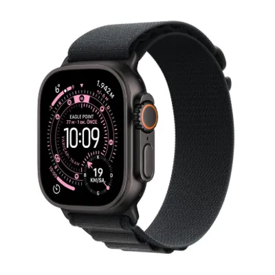 Apple Watch Ultra 3 GPS + Cellular 49mm Siyah Titanyum Kasa ve Siyah Alpine Loop - Küçük Boy