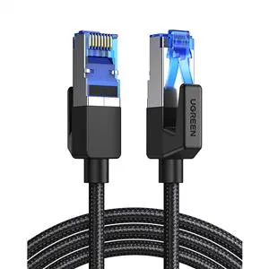 UGREEN Cat8 25Gbps 2000Mhz Örgülü Ethernet Kablosu 5 Metre - Siyah