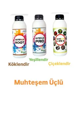Pozitif Gübre Köklendirici Çiçeklendirici Azot Fosfor Potasyum Sıvı Gübre Bitki Besini Yeşil Yapraklar