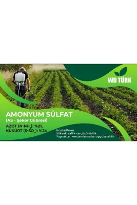 WD Türk Amonyum Sülfat 5 kg Şeker Gübresi Çim Çiçek Coşturan