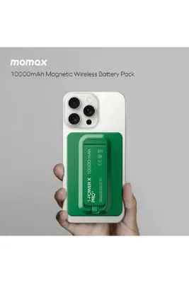 Momax Power X Pro Magnetic Wireless 10000mah Green