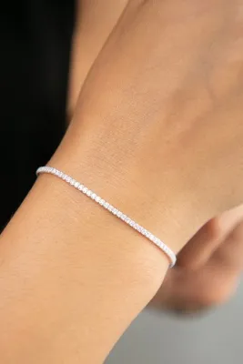 Elika Silver 925 Ayar Gümüş Su Yolu Bileklik