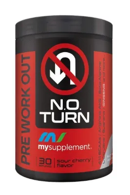 MYSUPPLEMENT PreWorkout No Turn Vişne Aromalı 450gr 30 Servis - Pre workout - Güç & Performans.