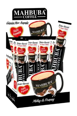 Mahbuba 2si1 Arada Şekersiz Sütlü Köpüklü Hazır Kahve 48x9,5gr