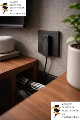 VİKO Smart Topraklı Erkek Fiş Siyah L Tipi 3'lü Priz 10 Metre !!!(HAZIR PAKET DEĞİLDİR)!!!