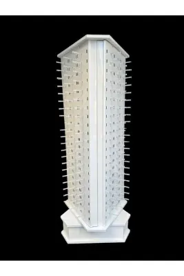 STAND MARKET Gözlük Standı 196'lı Metal Gövde Ahşap Ayaklı Dönerli Model