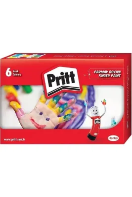Pritt Kırtasiye ve Oyuncak Dünyası Pritt 6 Renk 30ml Parmak Boyası