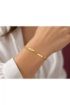 Queen Silver Jewelry gümüş kaplamalı zirkon taşlı , 2 isimli bileklik