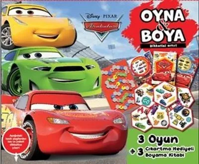 Disney Pixar Arabalar - Oyna & Boya - Kutulu Set